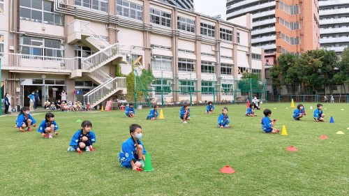 写真:運動会校庭練習(全園児)7