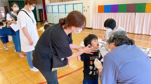 写真:歯科健診(全園児)2