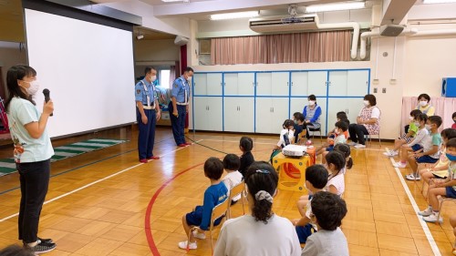 写真:安全指導(全園児)1