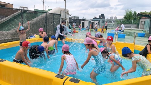 写真:久しぶりのプール(全園児)12