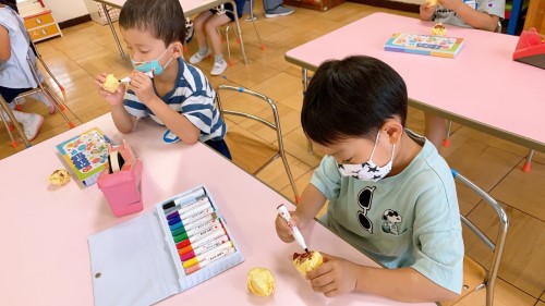 写真:花の木子どもまつりに向けて2(年長組)1