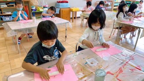 写真:花の木子どもまつりに向けて2(年長組)5