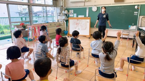 写真:花の木子どもまつりに向けて1(年長組)1