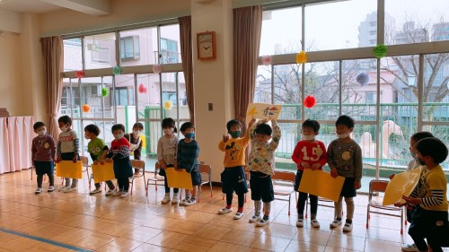 写真:お別れ会(全園児)7