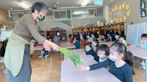 写真:お花を飾ろう(年少組・年中組)2