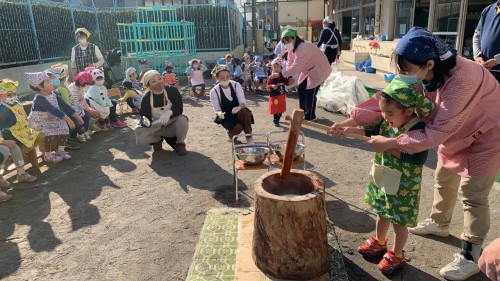 写真:もちつき会(全園児)7