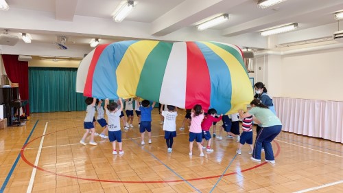 写真:明日は運動会(年長組)3