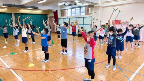 写真:明日は運動会(年長組)8