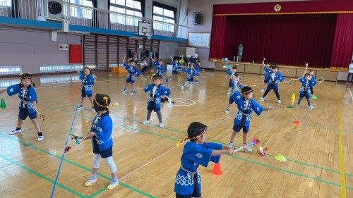 写真:明日は運動会(年長組)14