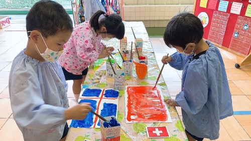 写真:明日は運動会(年長組)15