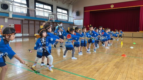 写真:明日は運動会(年長組)16