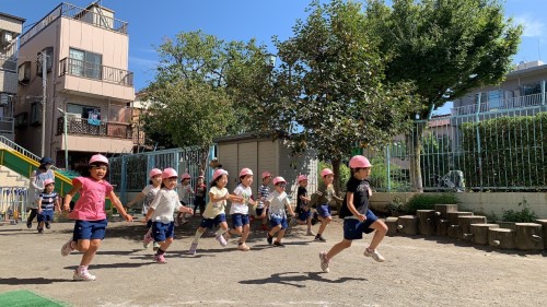 写真:明日は運動会(年中組)1