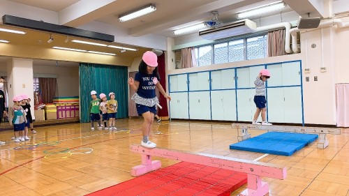 写真:明日は運動会(年中組)2