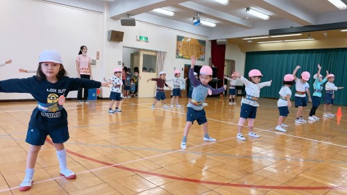 写真:明日は運動会(年中組)9