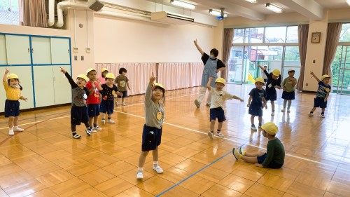 写真:明日は運動会(年少組)1