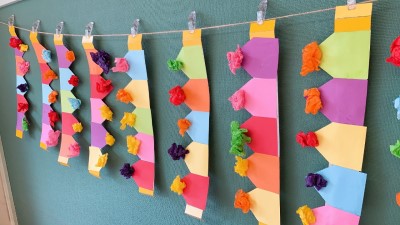 写真:誕生会に向けて(年中組・年長組)2