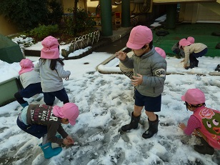 写真:雪が降りました4