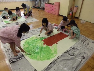 写真:子ども会に向けての取り組み