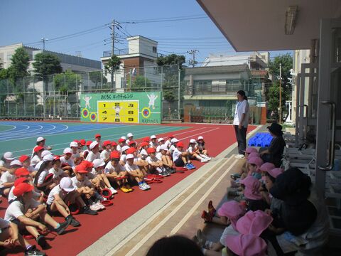 3ー3交流(運動会練習見学の様子)