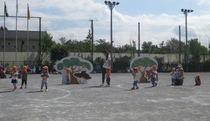 写真:運動会の練習の様子