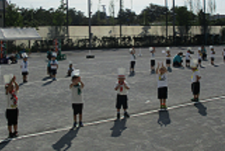 写真:3歳児　運動会当日の様子1