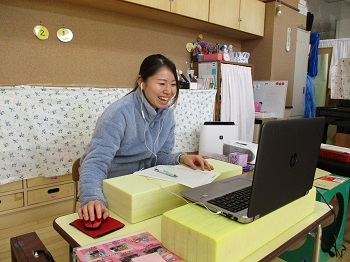 写真:2月1日オンラインようちえん1