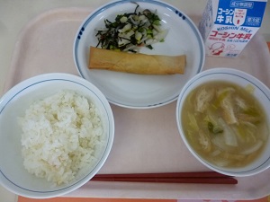 写真:2月16日の給食