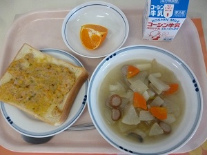 写真:2月18日の給食