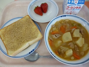 写真:2月24日の給食