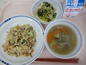 写真:3月2日の給食