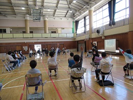 写真:のぎく学級の卒業生を送る会1