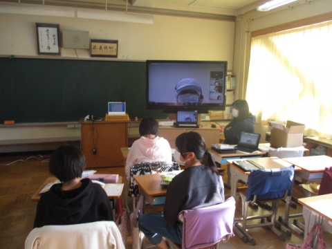 写真:オンライン社会科見学