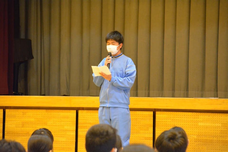 写真:1年学年集会2