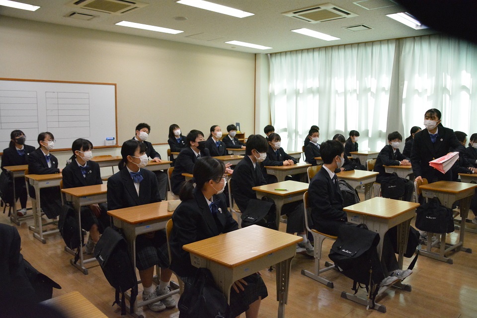 令和4年3月25日 最後の学活 第三中学校