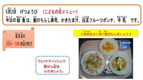 令和4年5月2日給食