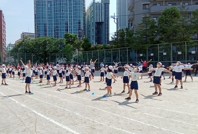 準備運動の様子