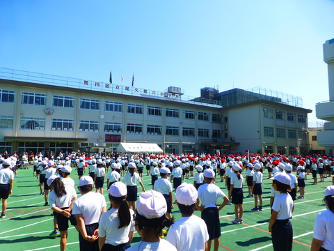 運動会開会式の様子です。