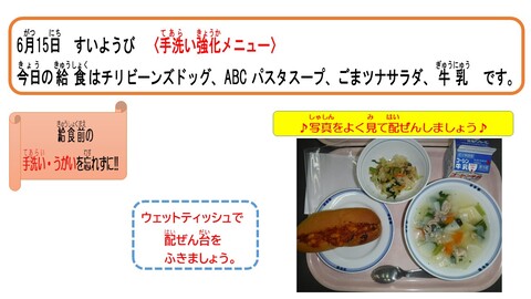 令和4年6月15日給食