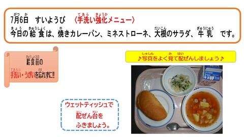 令和4年7月6日給食