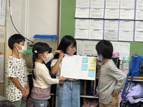 国語の発表の様子です。