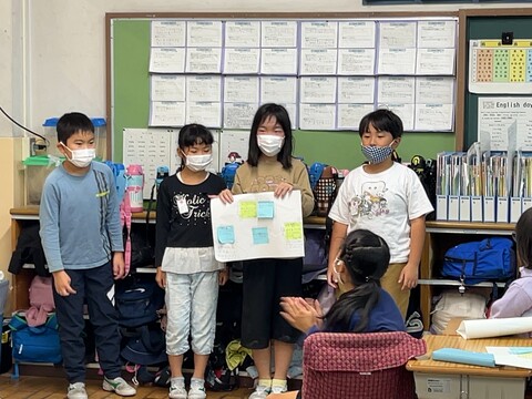 国語の発表の様子です。