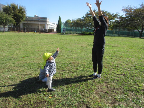 もう1回と伝えている様子