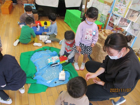 4歳児動物園ごっこ