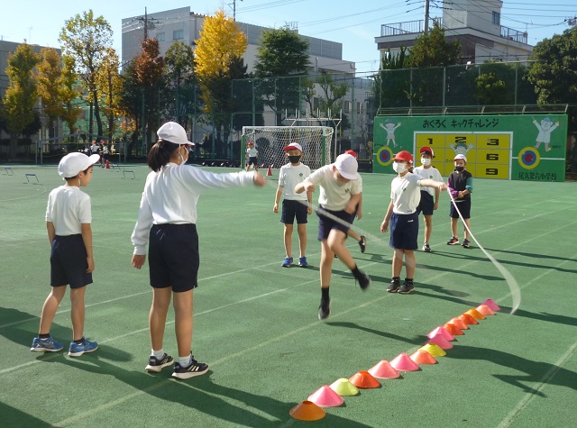 長縄の練習