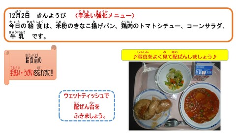 令和4年12月2日給食