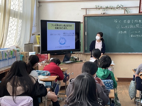 児童はしっかり話を聞いていました