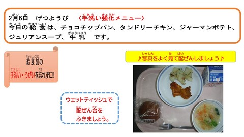 令和5年2月6日給食