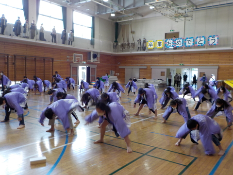 六年生を送る会がありました。