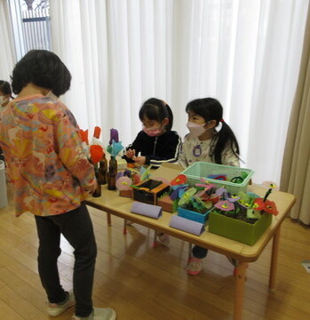 らいおん組のお店屋さんの様子