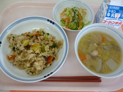 10月27日給食